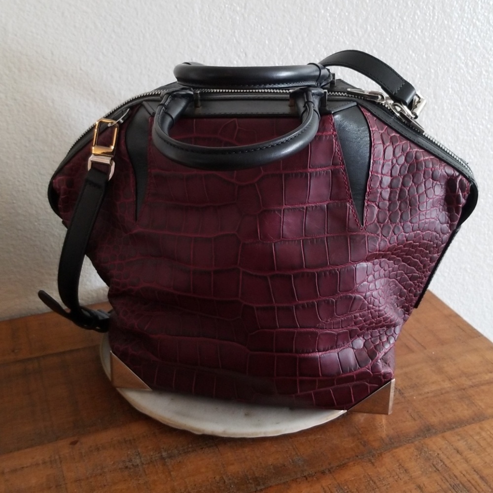 ALEXANDER WANG EMILIE small croc handbag